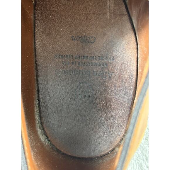 Allen Edmonds Clifton Mens Size 10 D Walnut Brown Cap-Toe Brogue Oxford Shoe